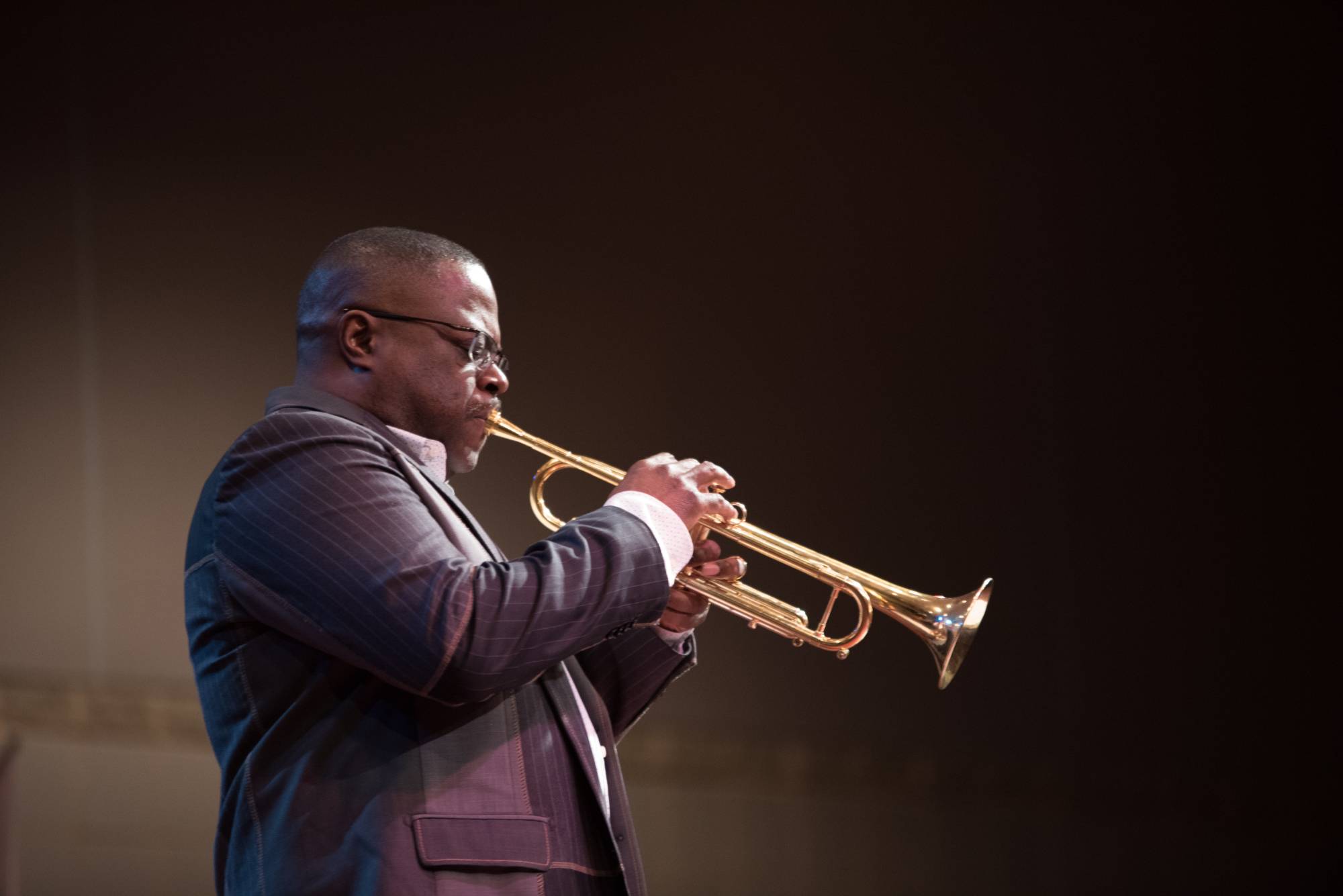 student performing